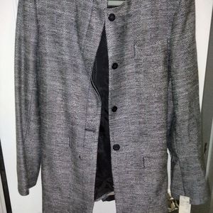 Woman suits galore Tweed wool tall long Chevron style jacket 12 vintage new